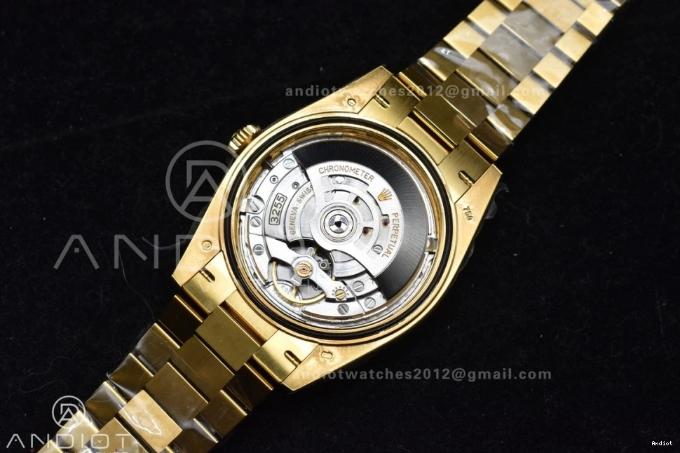 VR3255 Roman Bracelet Day On 1:1 President YG 228238 Gold Best Date 40 (Gain ARF Edition Weight) Dial 0121